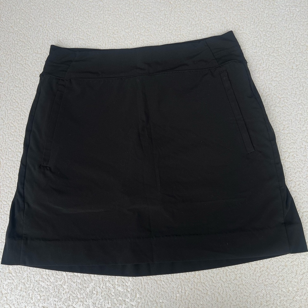 Athleta Black Skirt with Built In Shorts